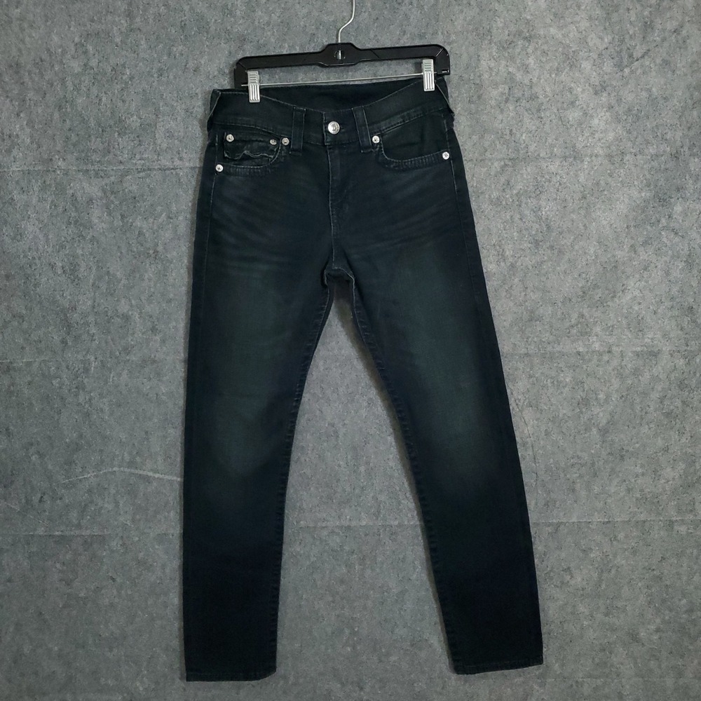 True Religion Geno'd Big T Flap Relaxed Fit Super T‎ 29X32 Big Boy Jeans Solid
